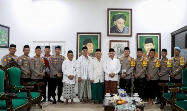 Awali-Tugas-Kapolres-Jombang-Sowan-Kiai-Ponpes-Tebuireng