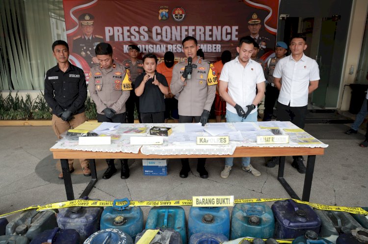 Polres Jember Berhasil Ungkap Penyalahgunaan BBM Bersubsidi Tiga Karyawan SPBU Diamankan