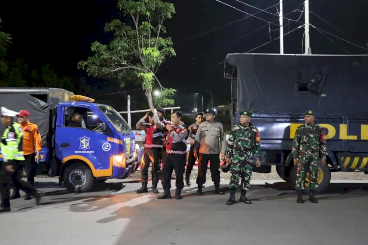 Harkamtibmas di Libur Panjang Polres Pelabuhan Tanjungperak Gelar Patroli Skala Besar