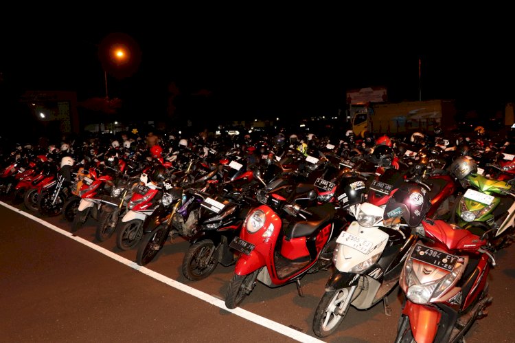 Polres Tuban Amankan 294 Orang dan 170 Kendaraan Roda Dua Yang Nekat Konvoi Saat Suran Agung