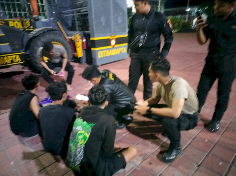 Patroli Raimas Polres Gresik Berhasil Gagalkan Peredaran Pil Koplo, Tiga Pemuda Diamankan