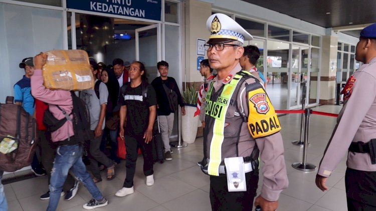 Polres Pelabuhan Tanjungperak Gelar KRYD Kawal Arus Balik di Terminal GSN